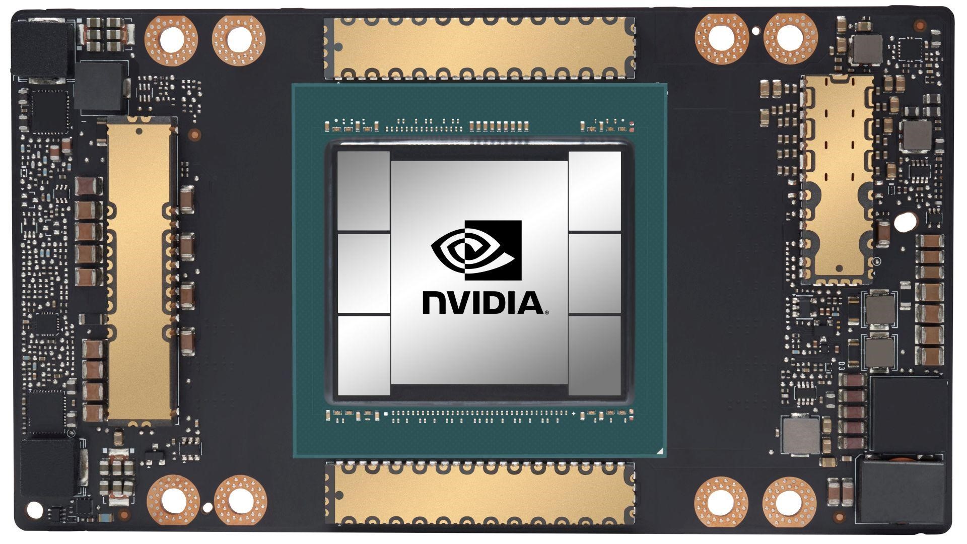 The NVIDIA A100 Tensor Core GPU, designed for high performance clusters